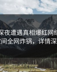 明星在深夜遭遇真相爆红网络，秘语空间全网炸锅，详情深扒